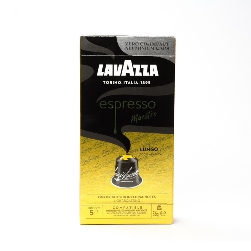 Cápsulas Espresso Maestro Lungo Lavazza 10 unidades