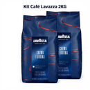Kit Café Lavazza em Grão Crema e Aroma 2kg